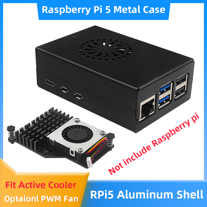 Pi 5 Case - Raspberry Pi 5 Custodia in lega