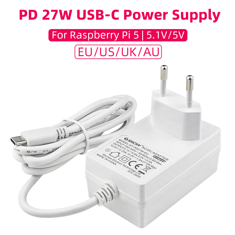 Pi Power Supply - Raspberry Pi 5 5.1V 5A Alimentatore