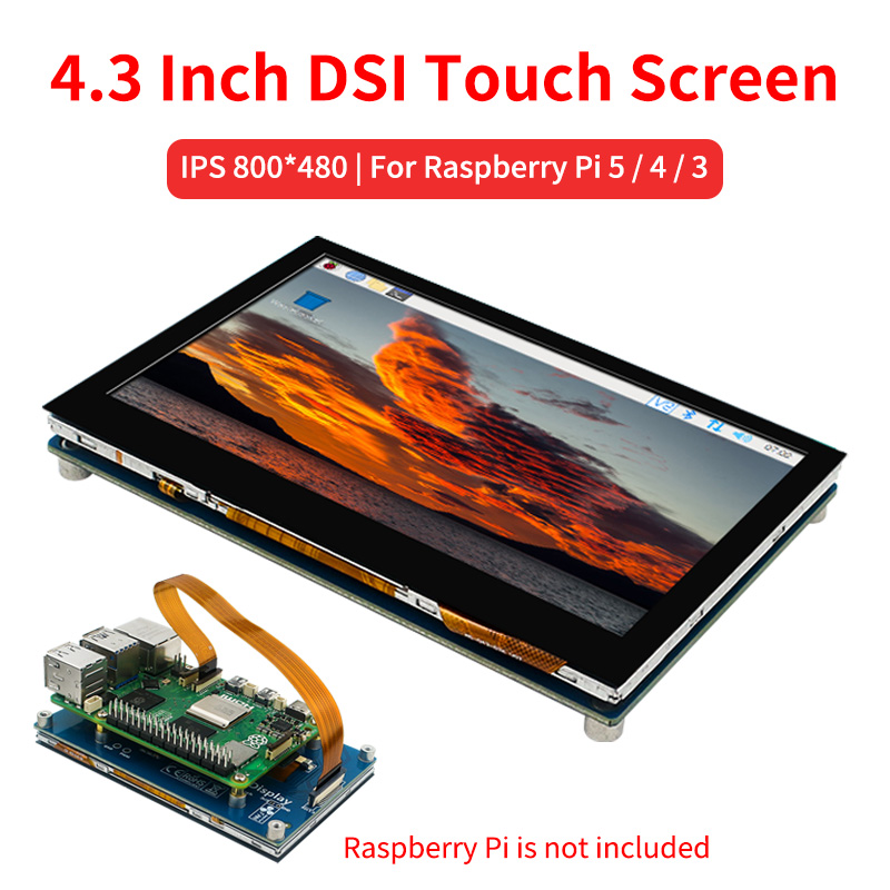 Touch screen DSI da 4,3 pollic - Pi 5 Case recensione e prezzo