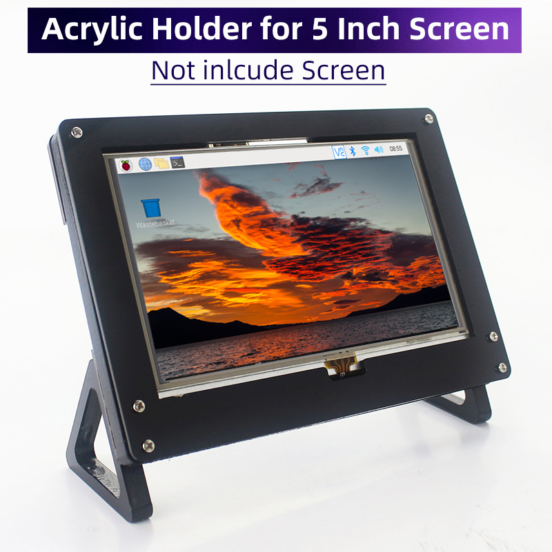 Supporto in acrilico per scher - Pi 5 Case recensione e prezzo