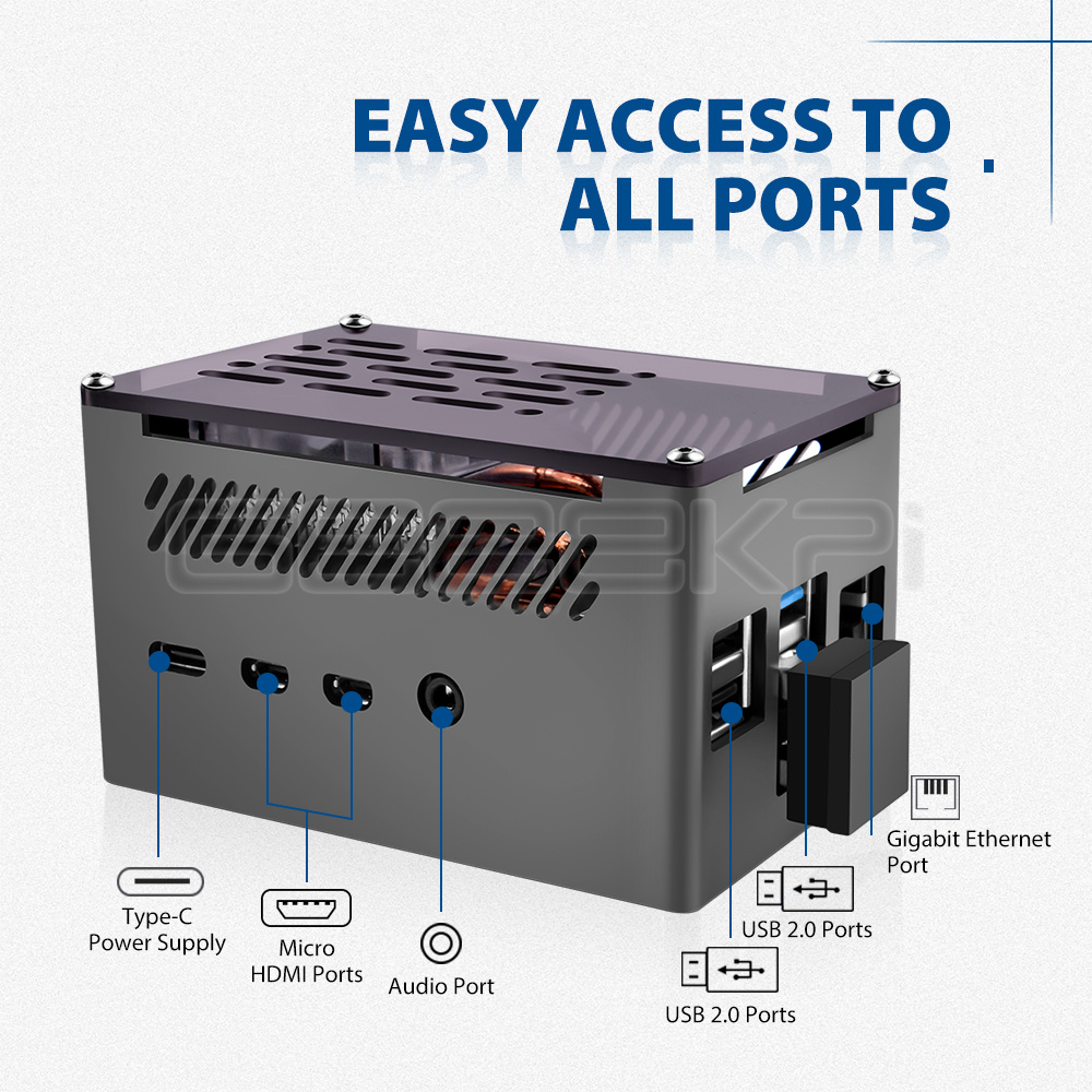 GeeekPi Custodia in mattoni in - Pi 4 Case recensione e prezzo