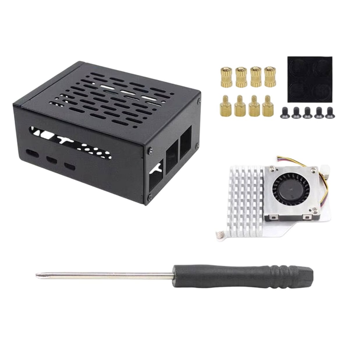 HGHO Case in Metallo con Vento - Pi 5 Case recensione e prezzo