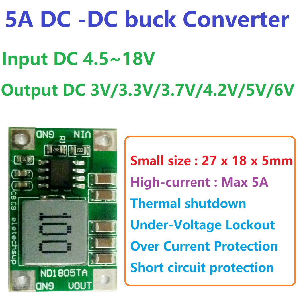 Modulo convertitore DC-DC 5A,  - Raspberry Pi 4 recensione e prezzo